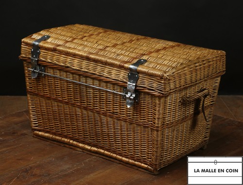 R2209 malle bombé osier - malle,
