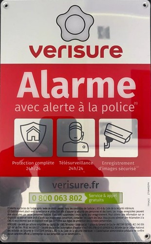 Verisure promo plaque plexi - verisure,