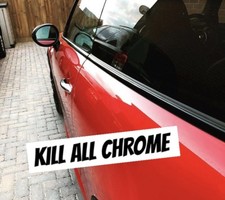 MINI R56 F56 GLOSS BLACK BELT LINE KIT WINDOW TRIM VINYL DE CHROME F55 F54 F57