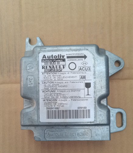 Boitier airbag renault twingo - airbag,