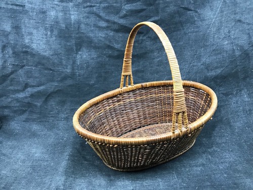 Ancien petit panier ovale - , en