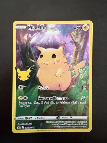 Carte pokémon jcc pikachu - carte,