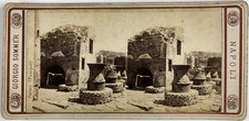 Italy, Pompeii, Bakery Oven, Vintage Albumen Print, ca.1870, Stereo T