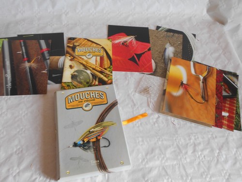 Vintage fishing book mouches - vintage,