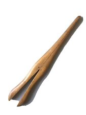 LARGE ANTIQUE NATURAL WOOD GLOVE CLIP 27 cm