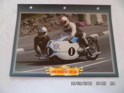 Carte fiche moto - carte, 1964