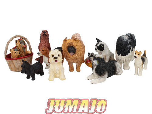 Lc6 lot chiens résine - chiens, 6