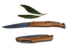 Couteau Pliant acier et bois