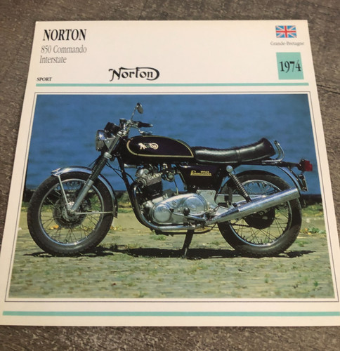 Fiche moto norton - fiche, 1974