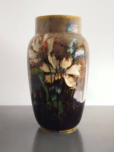 Vase céramique barbotine - vase,