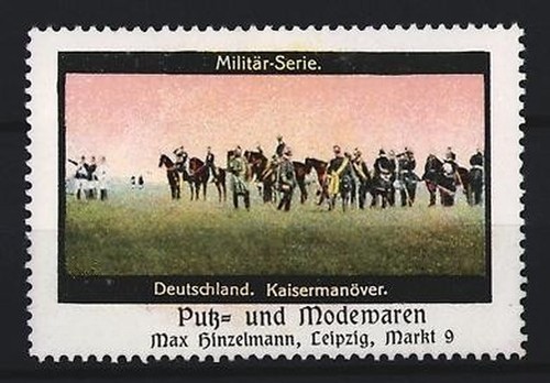 Reklamemarke kaisermanöver - reklamemarke,