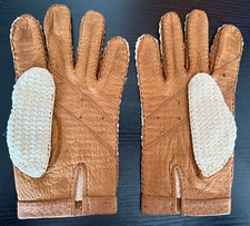 PAIRE DE GANTS DE CONDUITE/ CUIR/ CROCHET/ TAILLE 9/ XX SIECLE