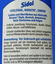 SIDOL Nettoyant métaux acier