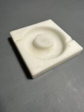 Arts décoratifs Objets du fumeur Cendrier en marbre blanc