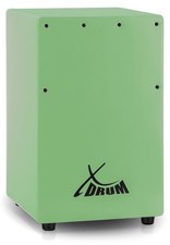 Petit Cajon Batterie a Main pour Enfant Débutant Cordes Accordables Vert 36cm