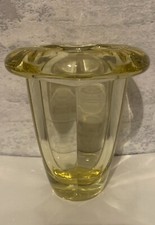 Vase Art Déco en verre épais