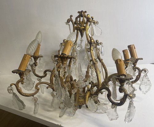 Remarquable lustre cage - , en