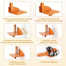 Support de scie à chaîne murale support de métal du support de métal lisse