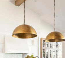 Suspension dôme en laiton