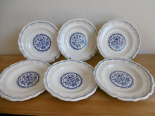 SIX ASSIETTES CREUSES FAIENCE