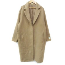 Niko and.. Chesterfield Coat Long Beige Open Collar 4L Used