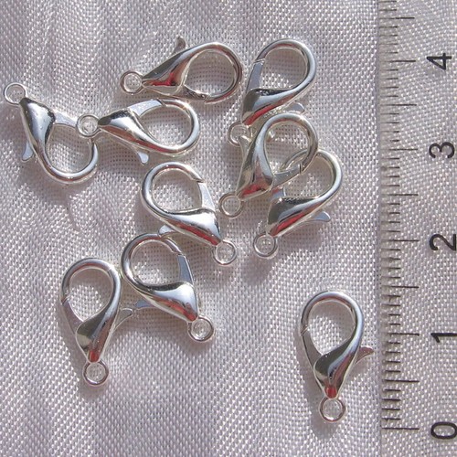 Fermoirs mousquetons 14x8mm - 20,