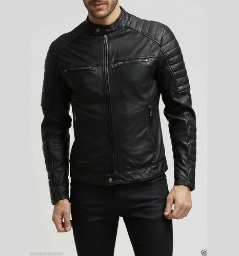 Veste cuir noir - veste,