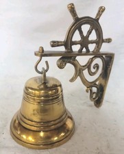 RARE Bronze Marine/Nautical Bell Complete with Wall Bracket 
