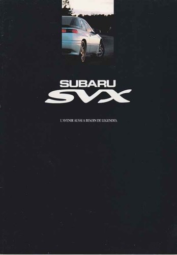 Catalogue brochure subaru svx - catalogue,