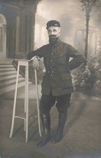 ANCIENNE CPA PHOTOGRAPHIE MILITARIA SOLDAT EN UNIFORME