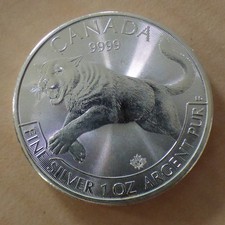 Canada 5$ 2016 predator Cougar