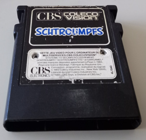 Cartouche jeu schtroumpfs - cartouche, "schtroumpfs"