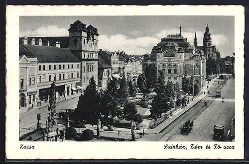 Carte postale kassa szinház - kassa,,