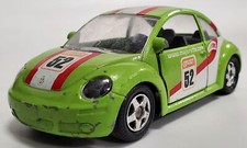 VOLKSWAGEN NEW BEETLE WITH TRAILER ATTACHMENT MAJORETTE 1/32 WITHOUT BOX