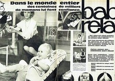 Publicité Advertising 067  1964  les sièges bébé  trotteurs ( 2p) Baby Relax