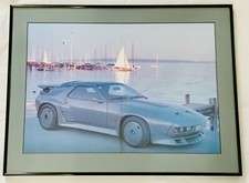 1986 Strosek Porsche 928 Special Foldout Poster Matted And Framed Awesome ?