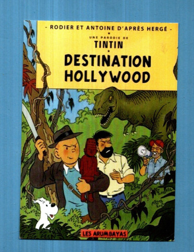 Carte postale tintin - carte,