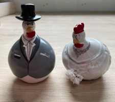 COUPLE OF CHICKENS J_LINE CERAMIC THE WEDDING