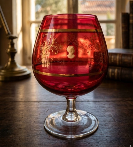 Très gros verre - , pied