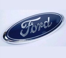 2004-2016 Ford 9" x 3.5" BLUE OVAL CHROME LOGO Emblem Fits: Grille & Tailgate