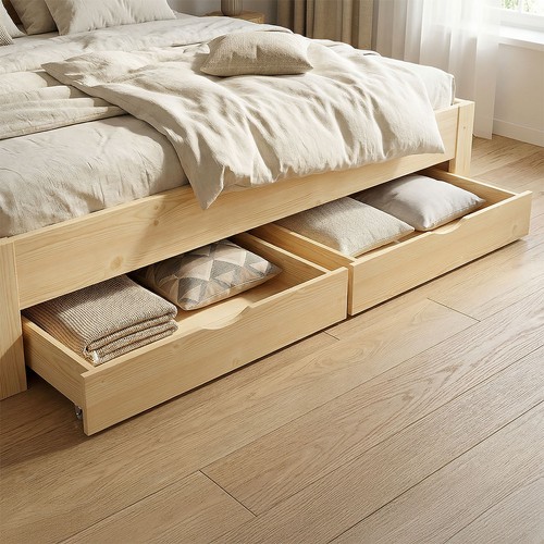 Lot tiroirs lit en bois - lot,