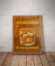 Plaque métal vintage citation