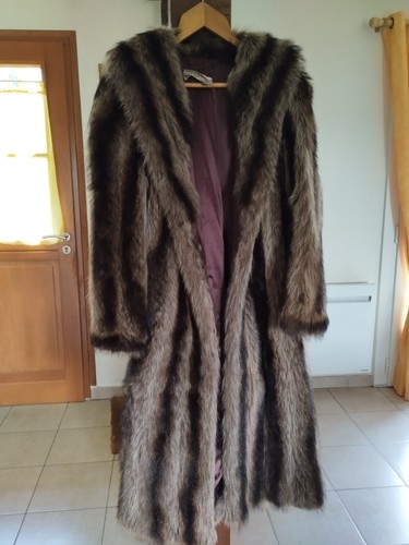 Manteau véritable fourrure - manteau,