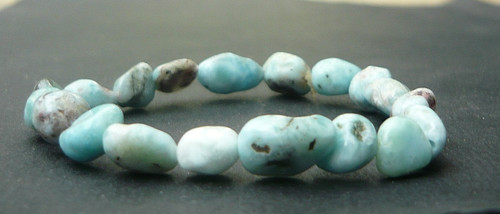Bracelet perles larimar - bracelet, de