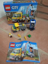 BOITE LEGO CITY 60073-CAMION GRUE-CHANTIER-TOILETTE-2015-BOITE NOTICE-
