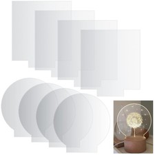 8 Pièces Feuilles Acrylique