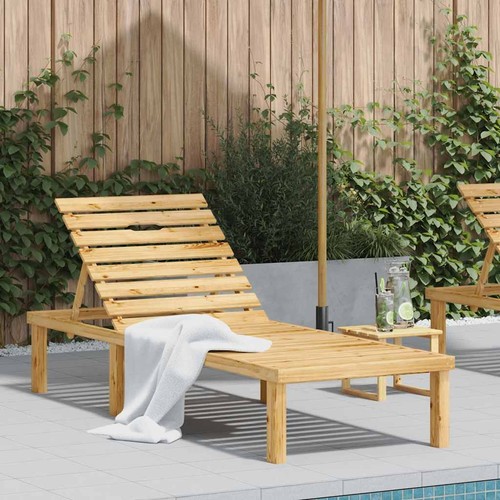 Chaise longue bois pin - longue, de