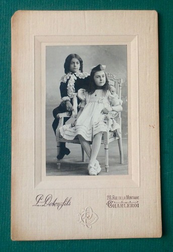 Photo sur carton - , enfants