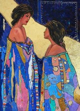 Lidia Tchoumakova - "Conseiller",  huile sur toile, 50x70cm, sans cadre.