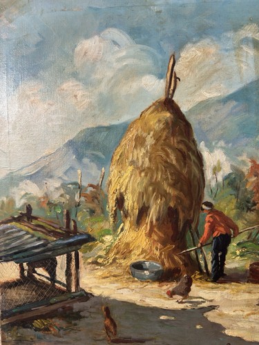 Huile sur toile signée - ,